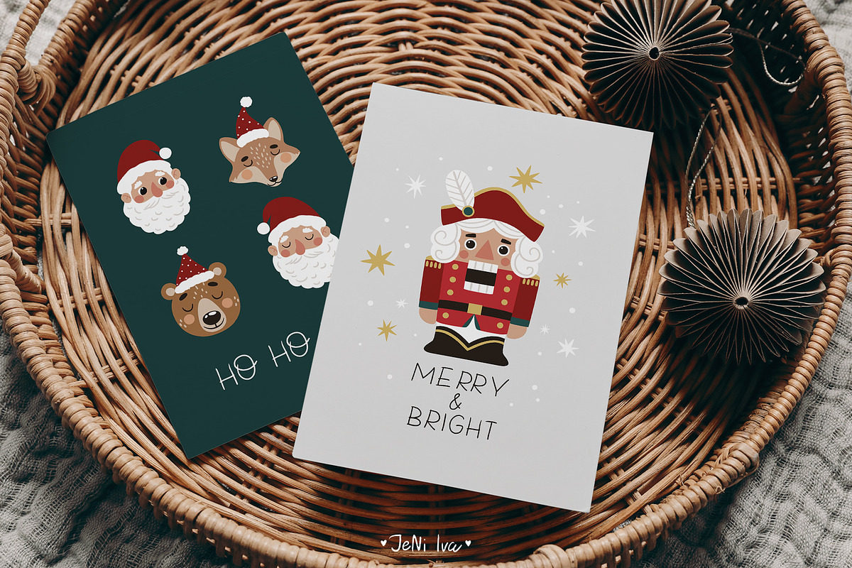 Santa & Nutcracker Christmas Clipart, a Decorative Illustration by Jenny Quince (Photo 6 of 12)