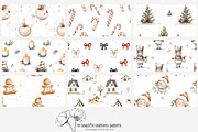 70 white Christmas seamless pattern, a Pattern Graphic by Poppy Lane Studio (Thumbnail 3 of 10)