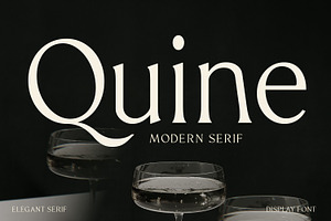 Quine | Modern Serif, a Serif Font by Viswell