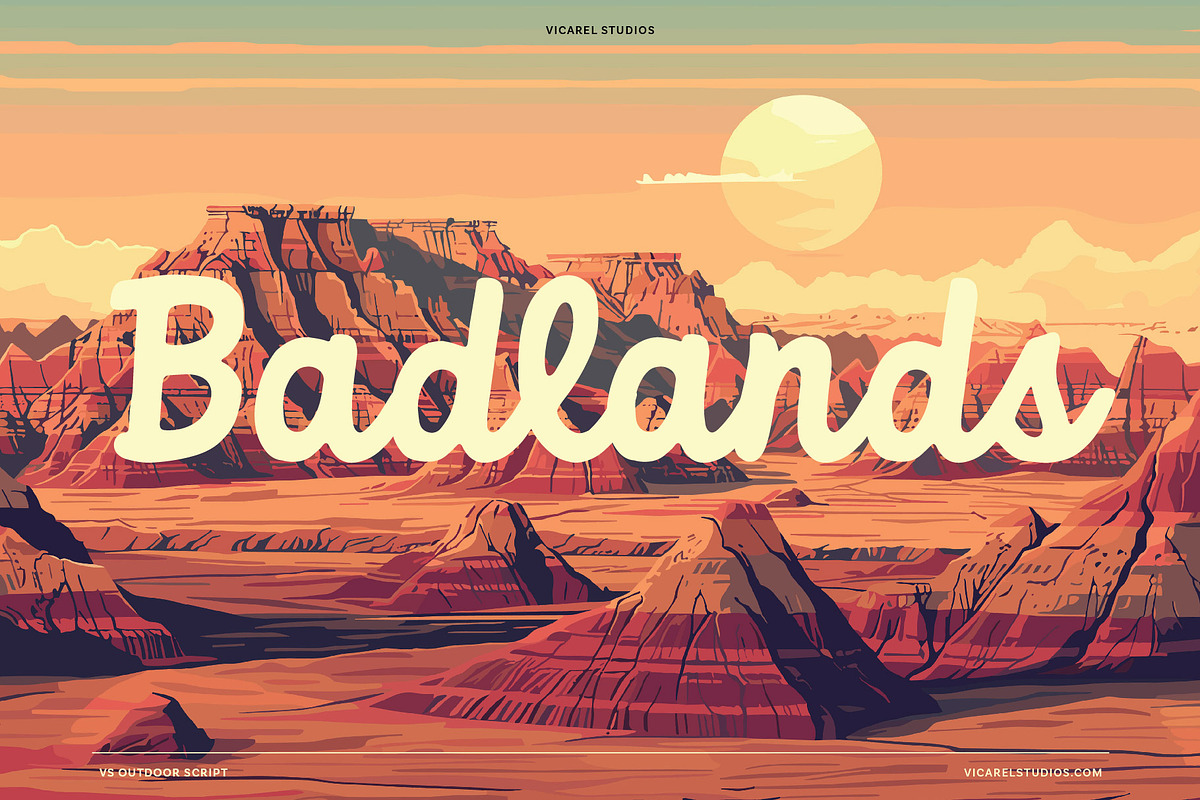 Outdoor Script | National Park Font, a Script Font by Vicarel Studios (Photo 18 of 27)