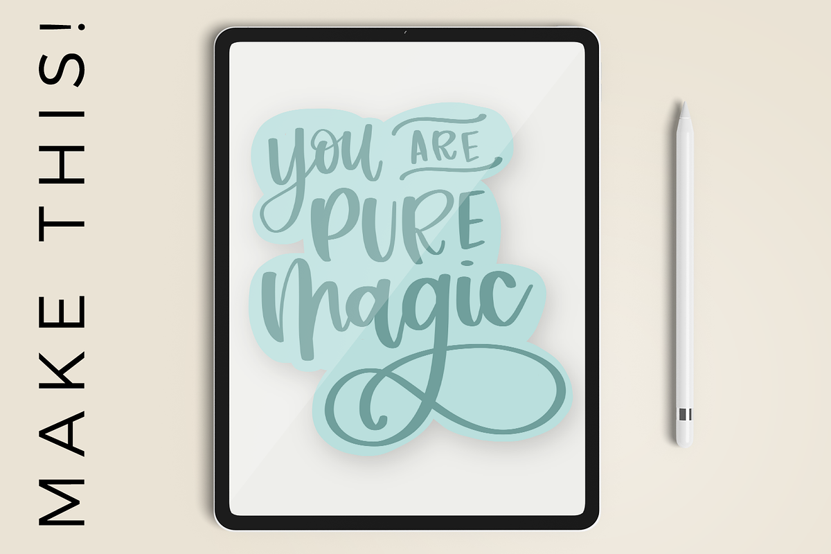 Procreate Lettering Brushes, a Brush Add-On by Beck McCormick (Photo 4 of 18)