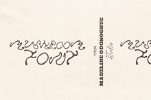 Mushroom Hand Drawn Psychedelic Font