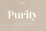 Purity - Modern Ligature Font, a Serif Font by TypeFounder (Thumbnail 1 of 11)