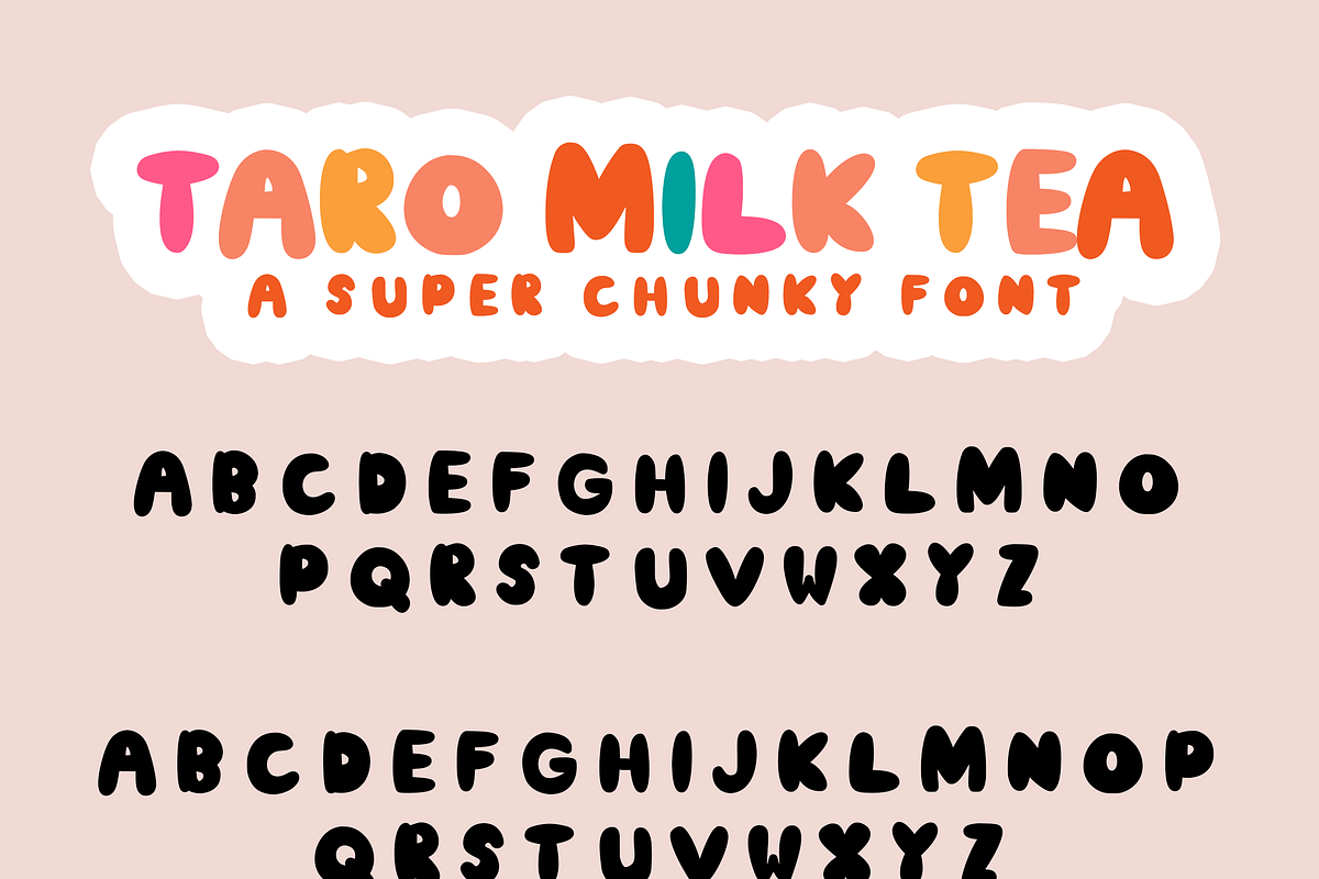 Taro Milk Tea Font, a Script Font by Little Paperies (Photo 5 of 5)