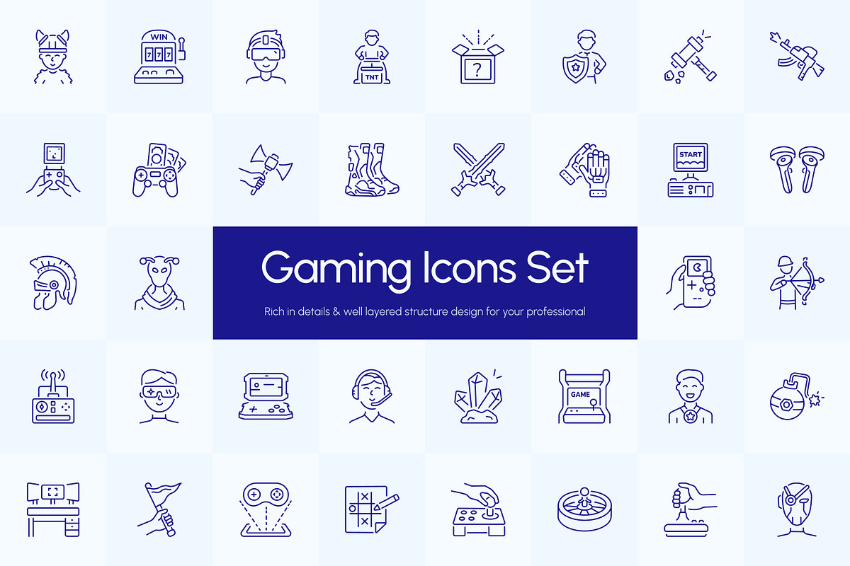 Gaming Icons Collection, an Outline Icon by Prosymbols (Photo 1 of 7)