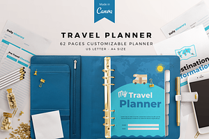 Editable Travel Planner For Canva