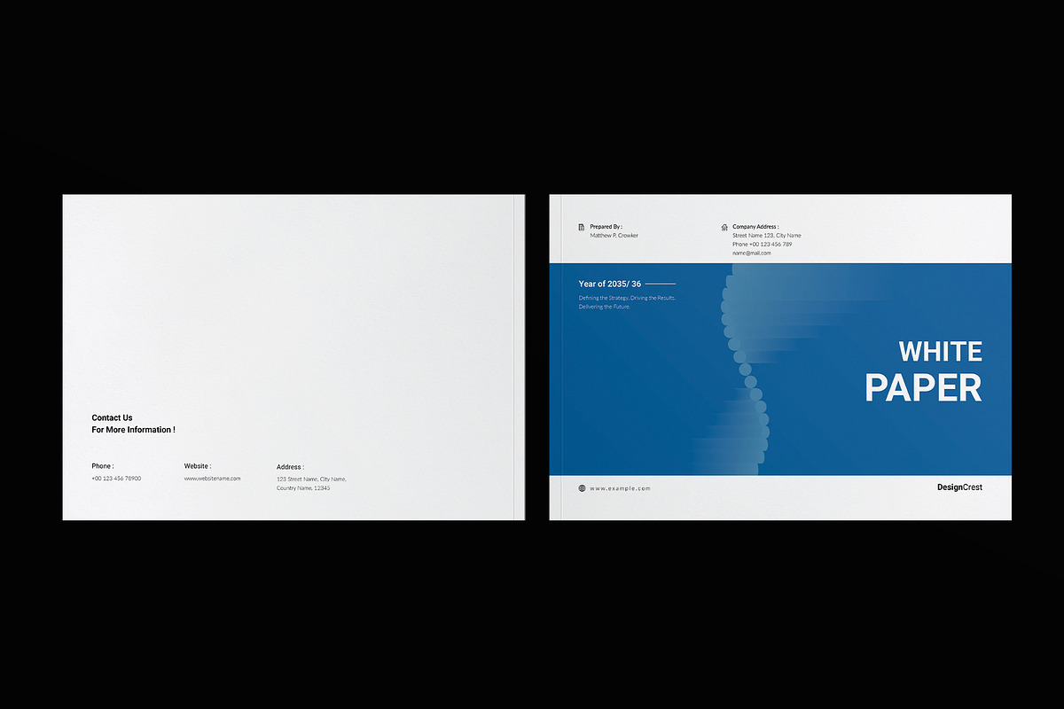 Business White Paper Landscape, a Brochure Template by DesignCrest (Photo 11 of 13)