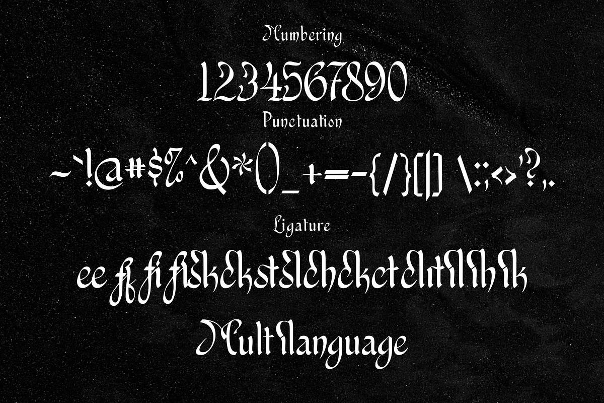 Minsk Charlotte - Unique Calligraphy, a Blackletter Font by zamjumps (Photo 11 of 12)