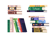 Library books stacks, literature set, an Education Illustration by Good Studio (Thumbnail 4 of 8)