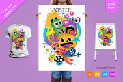 Funny doodle with monsters, an Animal Illustration by KENO Mascots (Thumbnail 2 of 7)