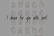 Wombat Clipart Set, an Animal Illustration by Palau (Thumbnail 7 of 10)