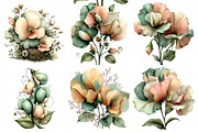 Spring Sweet Peas Flower Clipart, an Illustration by Daily.Designs (Thumbnail 3 of 8)
