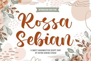 Rossa Sebian Handwritten Script Font