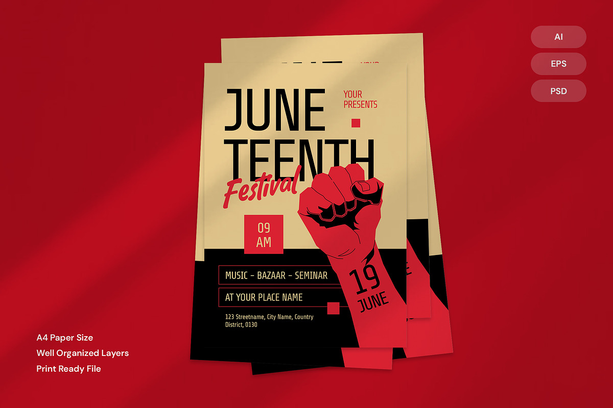 Juneteenth - Flyer preview 3
