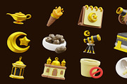 Ramadan Kareem 3D Icon Pack, an Object 3D Model by Creative Perspective (Thumbnail 5 of 6)