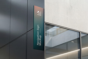 Navigation Sign Mockup