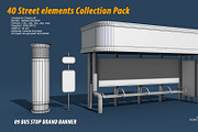40 Street elements Collection Pack, an Architecture 3D Model by multimedia4ds (Thumbnail 19 of 70)