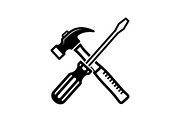 Crossed Hammer Screwdriver Icon, an Icon by musafir_fashion (Thumbnail 8 of 10)