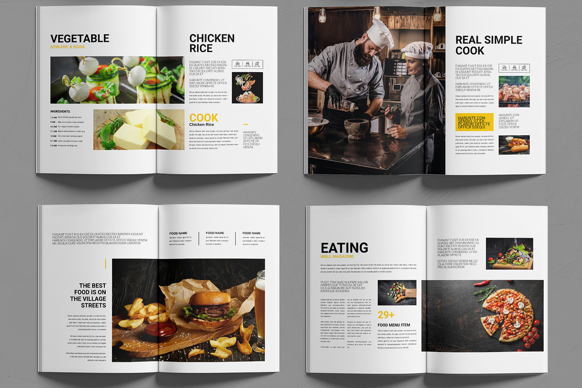 Cook Book Magazine Template preview 3