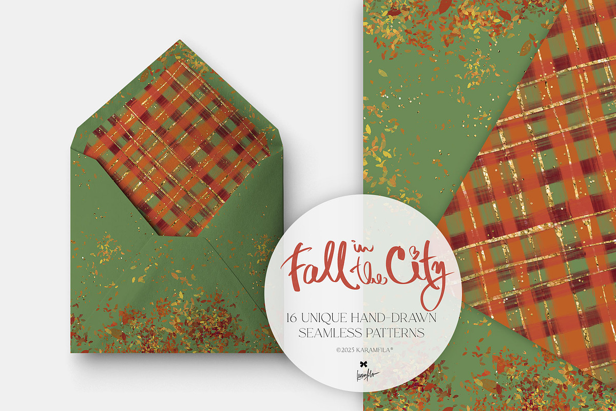 Fall City Hand Drawn Autumn Patterns, a Pattern Graphic by KaramfilaS (Photo 14 of 21)