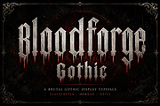 Bloodforge Gothic, a Slab Serif Font by Wow Magic (Thumbnail 1 of 5)