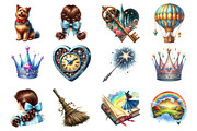 Wizard of Oz Clipart, Dorothy PNG, an Illustration by SinaCreation (Thumbnail 3 of 5)