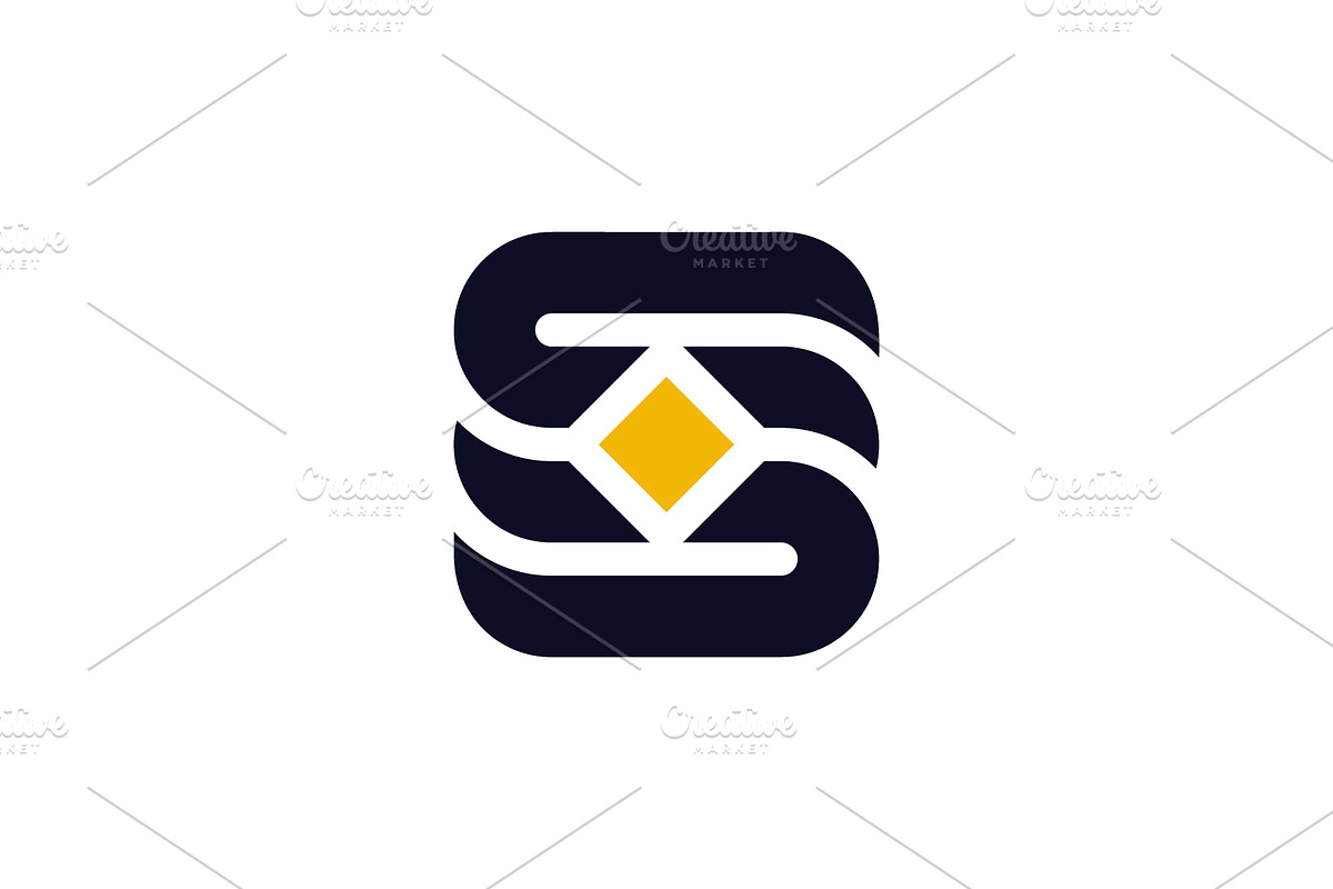 letter S diamond core tech logo, a Branding & Logo Template by Rasagama Studio