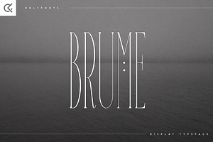 Brume - Super Long Display Font