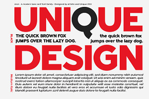 Aron - Sans Serif Font Family