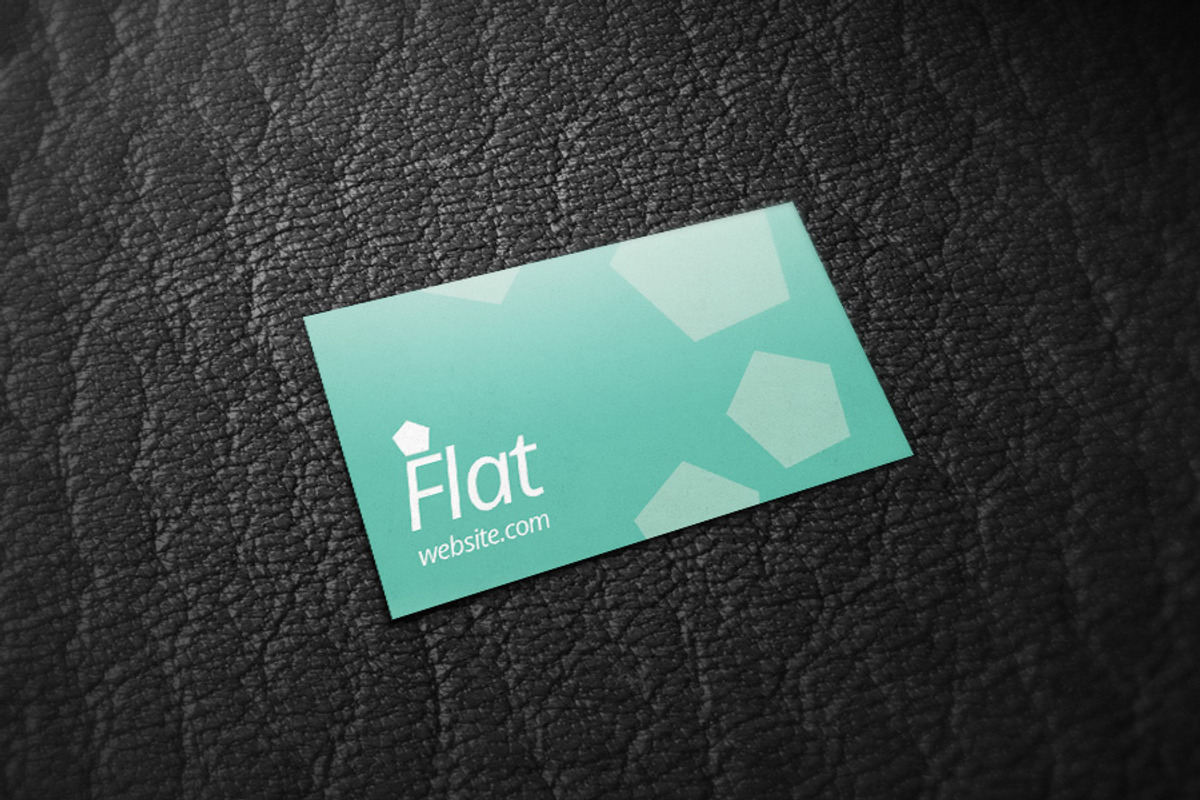 Flat Business Card, a Business Card Template by Rafael Oliveira (Photo 2 of 5)