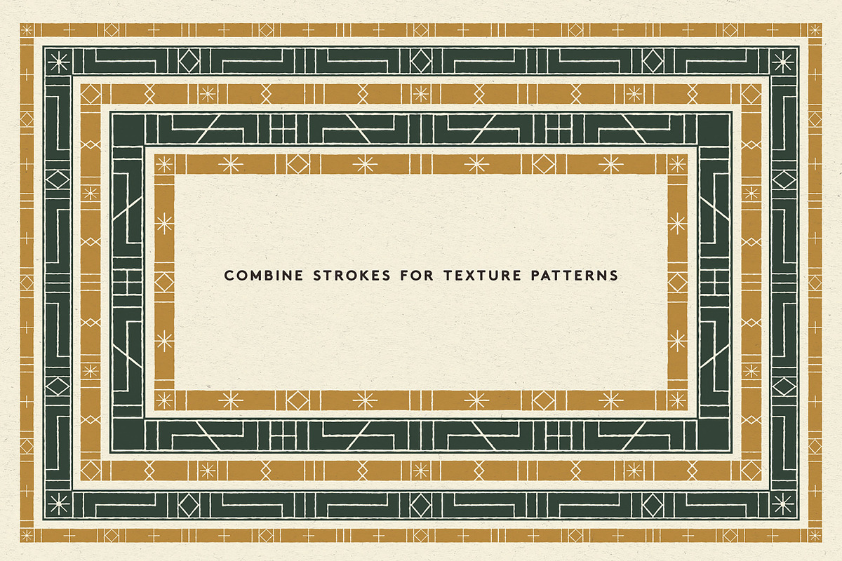 42 Rustic Border Brushes, a Brush Add-On by Komet & Flicker (Photo 6 of 6)