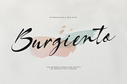 Burgiento | Modern Signature Script, a Script Font by gracetype_studio (Thumbnail 1 of 12)