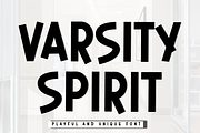 Varsity Spirit, a Script Font by FreshTypeINK (Thumbnail 1 of 8)