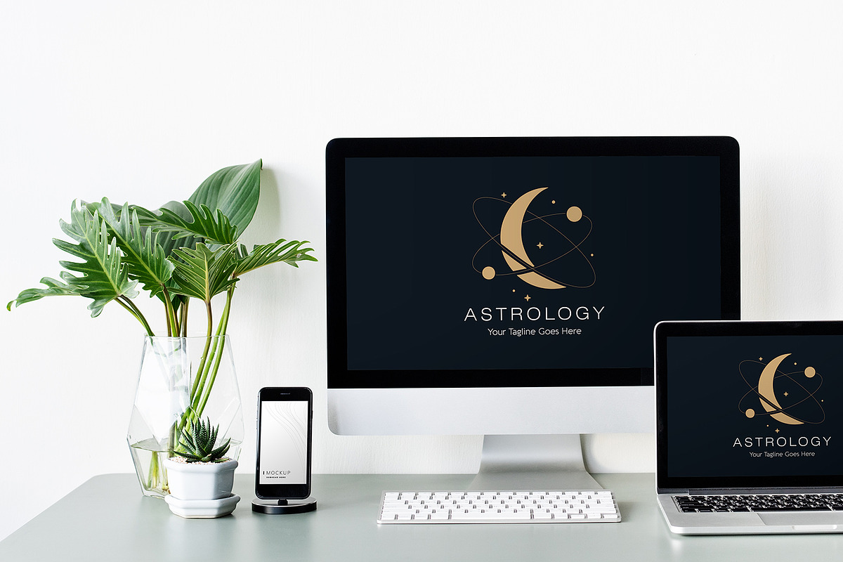 Celestial & Astrology Logo Design, a Branding & Logo Template by YUDesignStore (Photo 7 of 9)