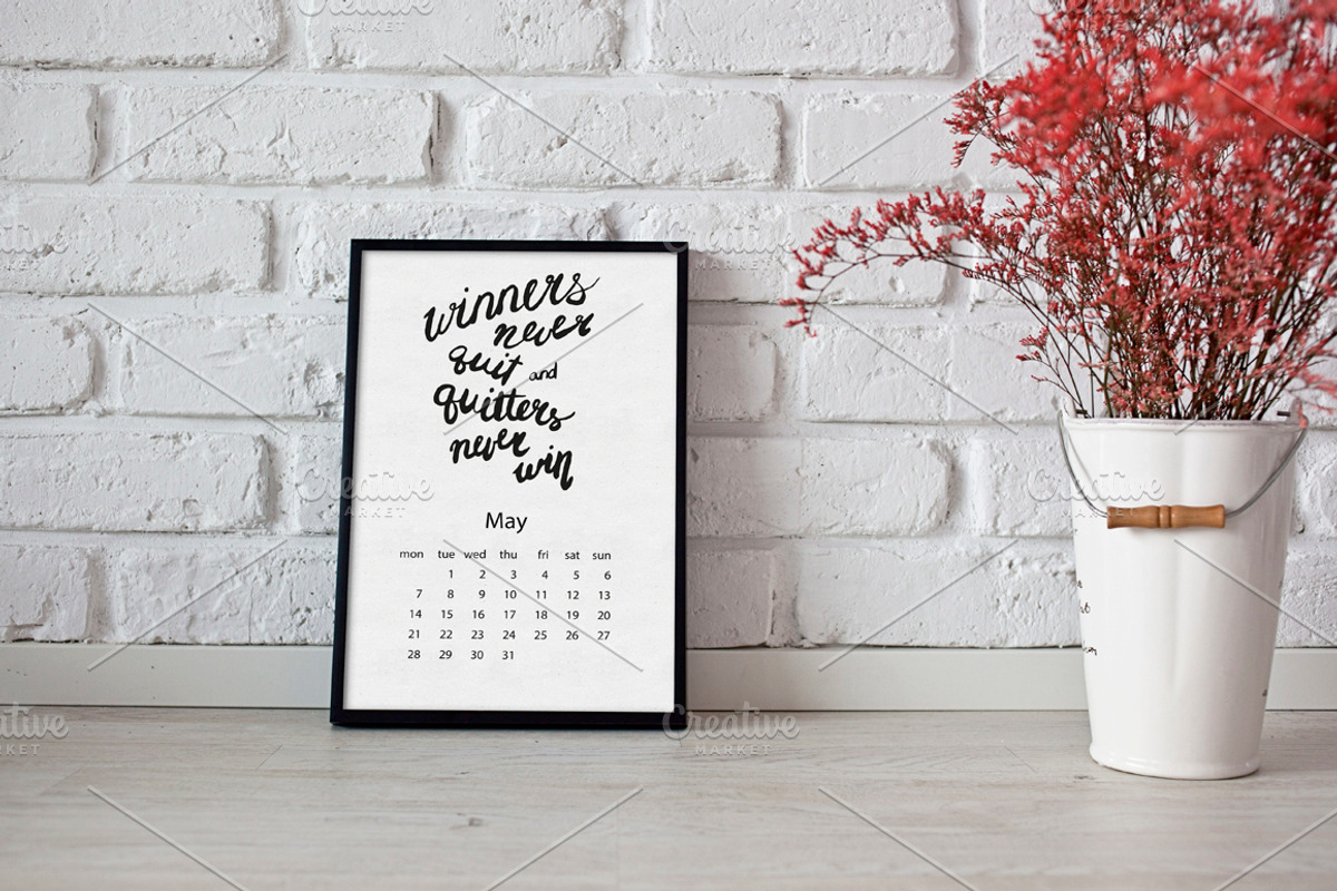 Calendar 2018 - hand drawn lettering, a Work Illustration by Lytvynenko Anna (Photo 4 of 7)