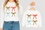 Preppy Christmas Bow PNG, an Illustration by Libby Wishes (Thumbnail 5 of 8)