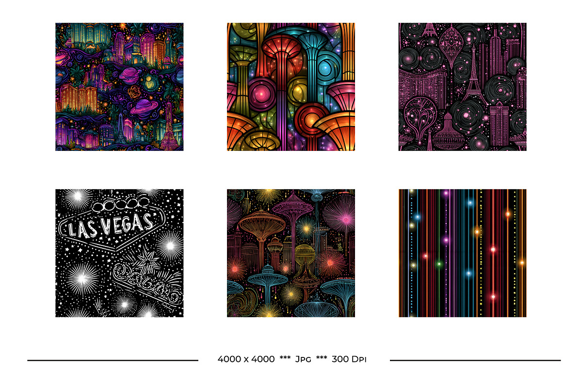 Neon Lights and Signs Retro Art, a Pattern Graphic by karenfoleyphoto (Photo 8 of 9)