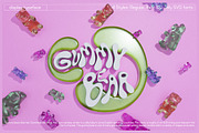 Gummy Bear - Font&SVG Typeface, a Font by saintricchi (Thumbnail 1 of 8)