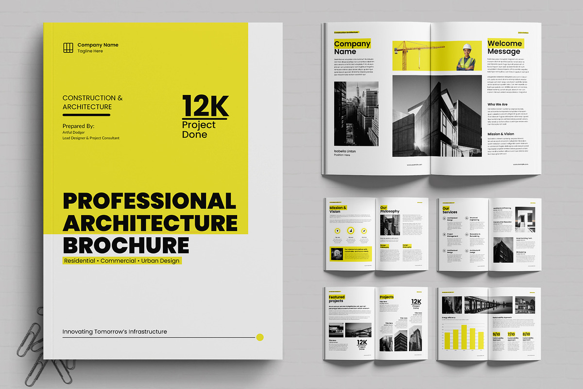 Professional Architecture Brochure, a Brochure Template by MightyDesign (Photo 1 of 6)