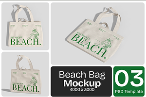 Beach Bag Mockup, a Household Mockup by Permadi Creative