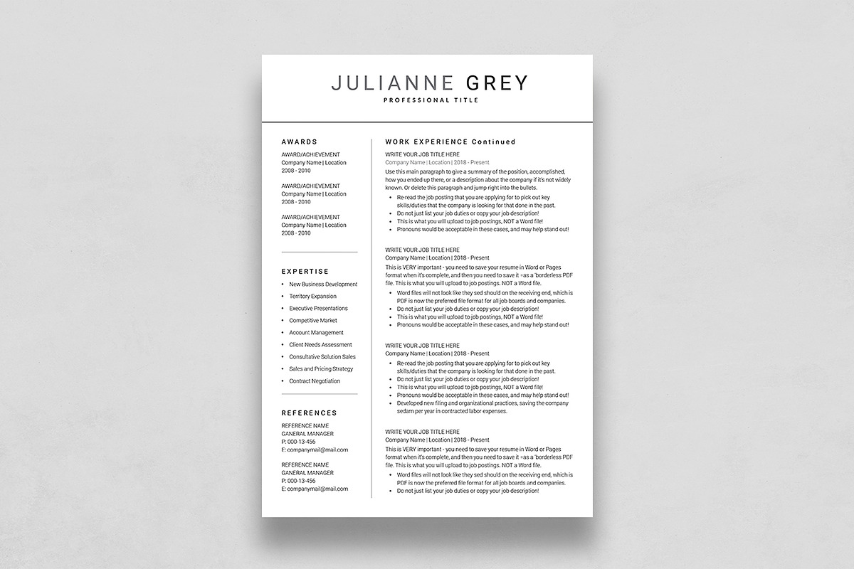 Canva Resume Template, a Resume Template by DesignDevisers (Photo 3 of 9)