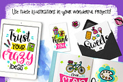 30 Funny Color Cards with Quote, a Card Template by Velliniki (Thumbnail 2 of 5)