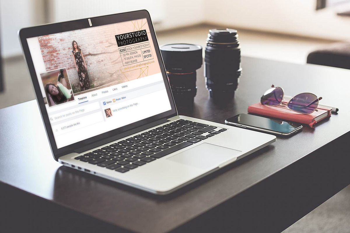 FB Timeline | Pink Studio Lines, a Presentation Template by Sleeklens (Photo 2 of 4)
