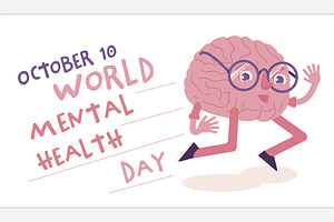 World mental health day. Internation, a Healthcare Illustration by Anna's Shop