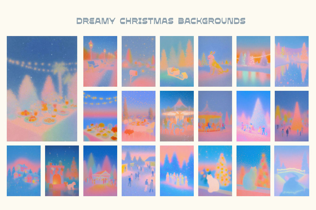 Snow Haze: 73 Christmas Backgrounds, a Background Graphic by Veyla (Photo 7 of 10)