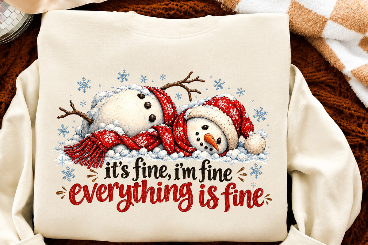 Funny Snowman Christmas PNG, a Seasonal Illustration by Craft Nest (Photo 6 of 6)