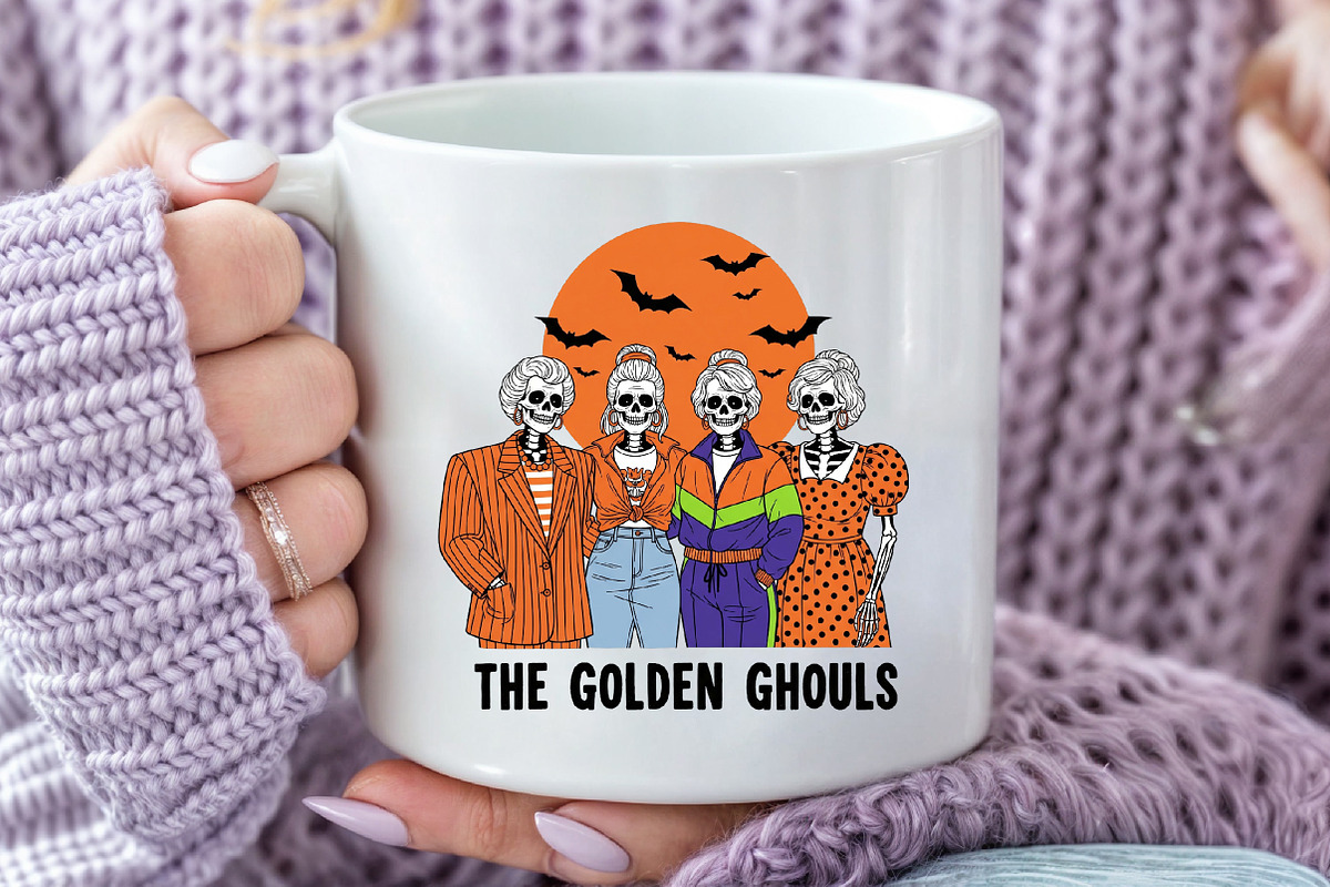 The Golden Ghouls PNG, an Illustration by Craft Nest (Photo 5 of 6)