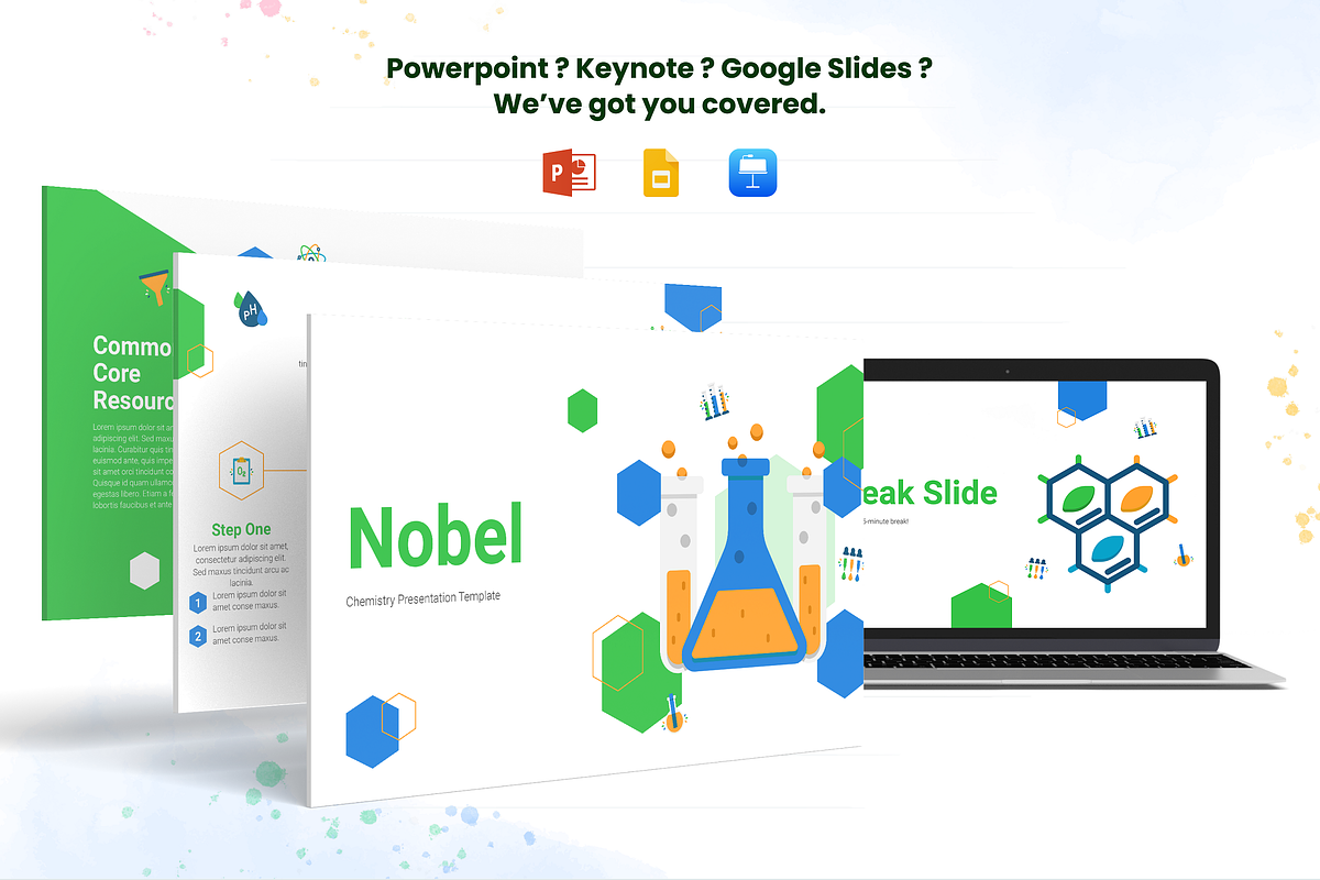 Chemistry PowerPoint Template, a Presentation Template by Flat Icons