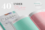 Charlotte Script with 120 ligatures, a Script Font by Blessed Print (Thumbnail 12 of 19)