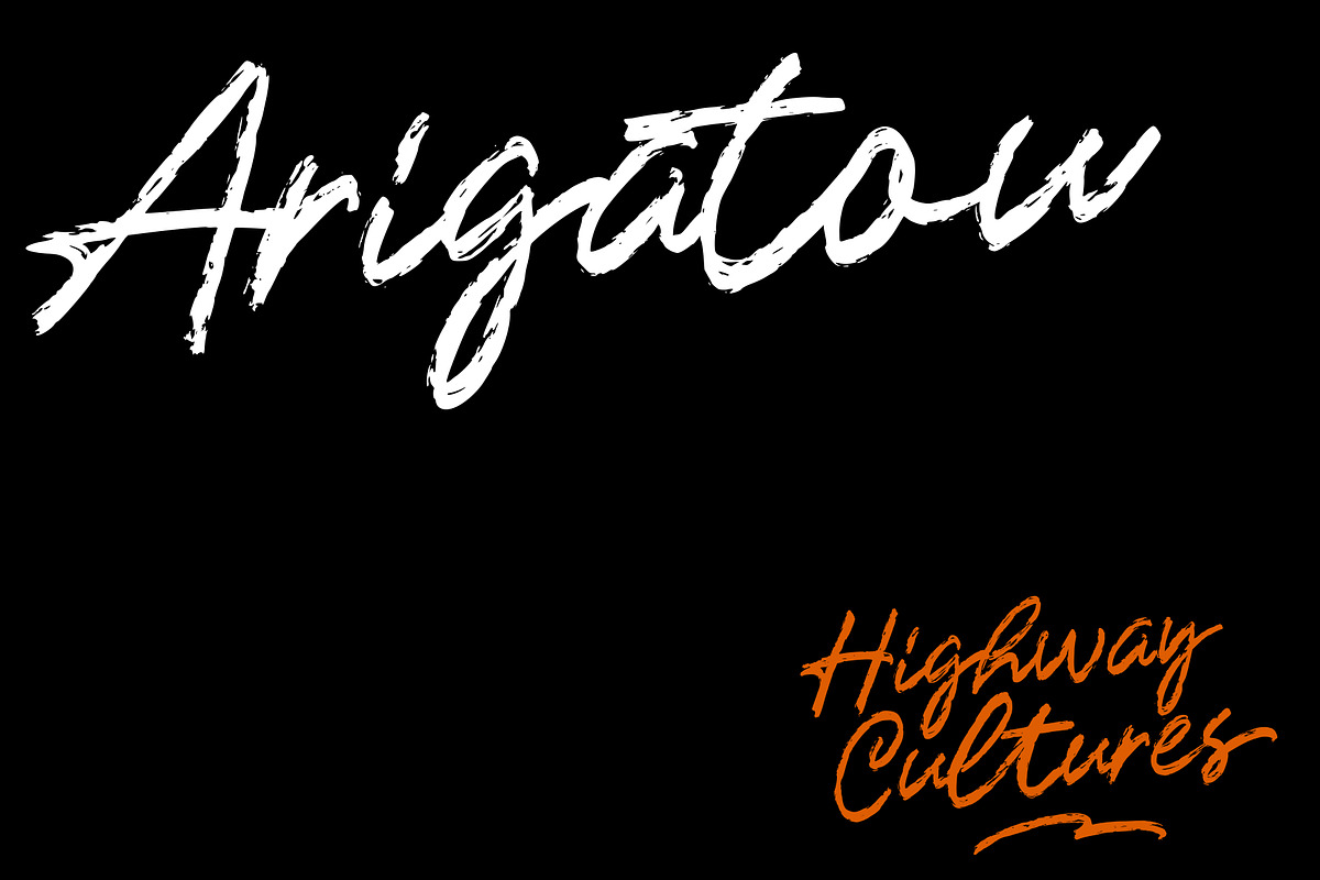 Highway Cultures - Dry Brush Script, a Handwritten Font by VASTARD STUDIO (Photo 10 of 10)